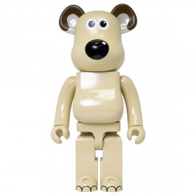 Medicom Wallace And Gromit - Gromit 100% 400% Bearbrick Figure Set 