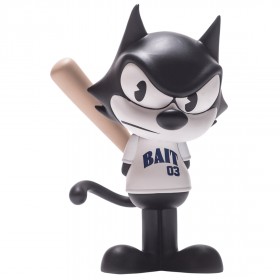 BAIT x Dreamworks x SWITCH Collectibles Felix the Cat Slugger 6 Inch Figure - Melrose Exclusive (black / white)