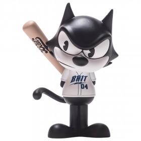 BAIT x Dreamworks x SWITCH Collectibles Felix the Cat Slugger 6 Inch Figure - Seattle Exclusive (black / white)