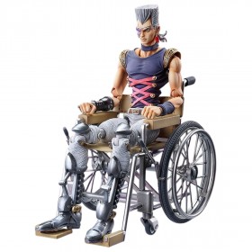 Medicos Super Action Statue JoJo's Bizarre Adventure Part 5 Golden Wind Jean Pierre Polnareff Chozokado Figure (gray)