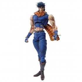 Medicos Super Action Statue JoJo's Bizarre Adventure Part 2 Battle Tendency Joseph Joestar Chozokado Figure (blue)