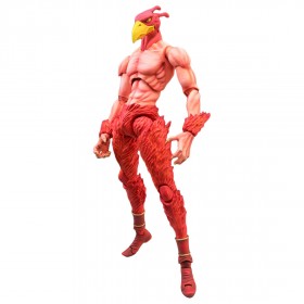 Medicos Super Action Statue JoJo's Bizarre Adventure Part 3 Stardust Crusaders Magician's Red Chozokado Figure Re-Run (red)