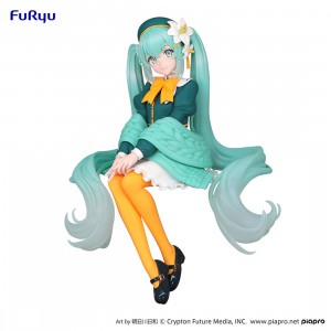 Furyu Hatsune Miku Flower Fairy Lily Noodle Stopper Figure (green)