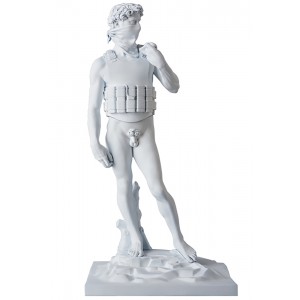 Medicom x SYNC Brandalism Suicide Man Statue (white)