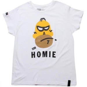 BAIT Womens Homie Tee (white)