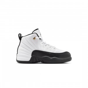Jordan Little Kids 12 Retro (white / black-taxi)