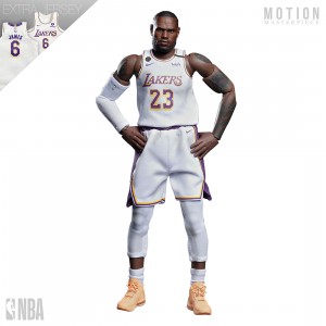 NBA x Enterbay Lebron James Motion Masterpiece 1/9 Scale Figure (white)