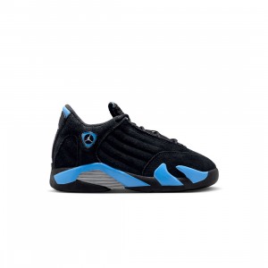 Jordan Little Kids 14 Retro (black / white-university blue)