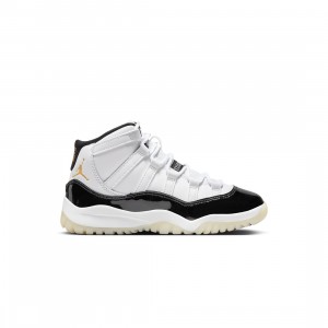 Air Jordan 11 Retro Little Kids (white / metallic gold-black)