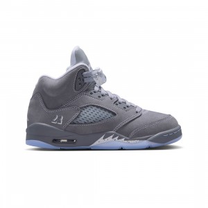 Air Jordan 5 Retro Big Kids (lt graphite / white-wolf grey)