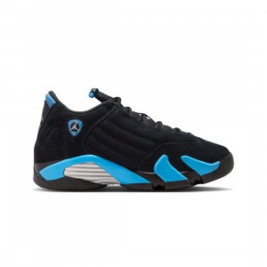 Air Jordan 14 Retro Big Kids (black / white-university blue)