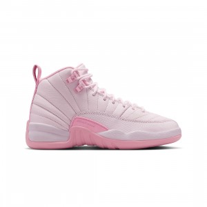 Air Jordan 12 Retro Big Kids (pearl pink / med soft pink)