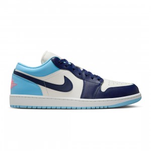 Air Jordan 1 Low Men (sail / blue void-blue chill-hot lava)