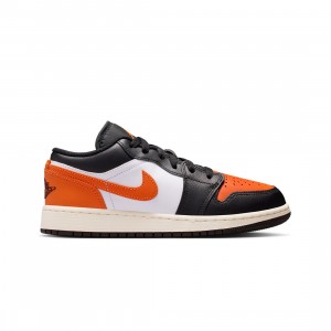 Air Jordan 1 Low Big Kids (black / starfish-white-sail)
