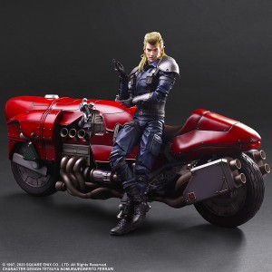 Square Enix Final Fantasy VII Remake Play Arts Kai Roche And Motorcycle Set Action Figure (red)