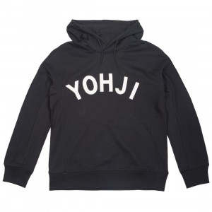 Adidas Y-3 Men Yohji Letters Hoodie (black / off white)