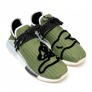 Adidas Men HU NMD BBC (green / customized / core white / brown)