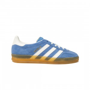 Adidas Women Gazelle Indoor (blue / footwear white / goldmt)
