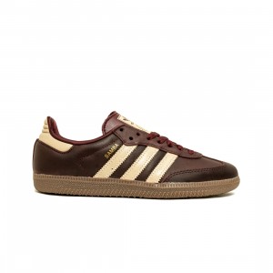 Adidas Women Samba Og (brown / maroon / crysan / gold matt)