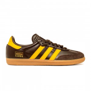 Adidas Men Samba Og (brown / preloved yellow / gum)