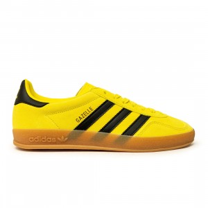 Adidas Men Gazelle Indoor (yellow / core black / goldmt)