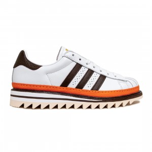 Adidas x Clot Unisex Ex Orange Superstar By EC (white / coffee / uniora)
