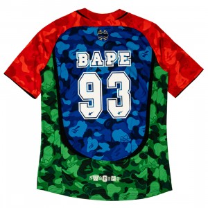 Adidas x Bape Men Teamgeist Tee (blue / red / green)