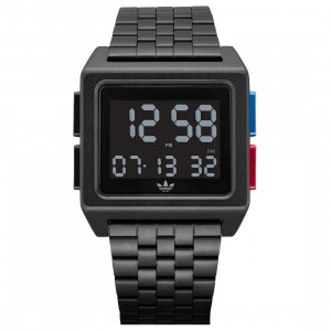 Adidas Archive M1 Watch (black / all black / blue / red)