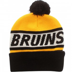 American Needle Boston Bruins Voice Call Knit Beanie (gold / white / black)