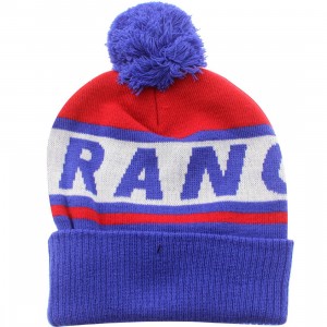 American Needle New York Rangers Voice Call Knit Beanie (red / white / royal)