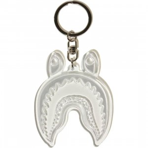Honor The Gift Shark Reflective Keychain (white)