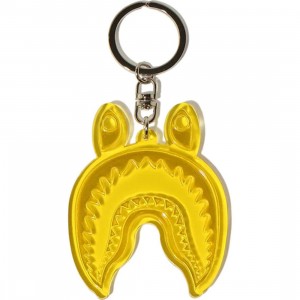 A Bathing Ape Shark Reflective Keychain (yellow)