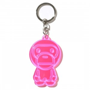 Cheap Urlfreeze Jordan Outlet x Mitchell And Ness Baby Milo Reflective Keychain (pink)