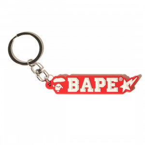 A Bathing Ape Bape Rubber Keychain (red)