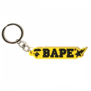 Cheap Cerbe Jordan Outlet x Marvel Bape Rubber Keychain (yellow)