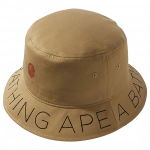 A Bathing Ape Twill Bucket Hat (beige)