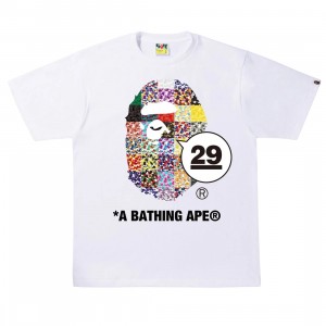 A Bathing Ape Men 29th Anniversary Ape Head Tee (white)