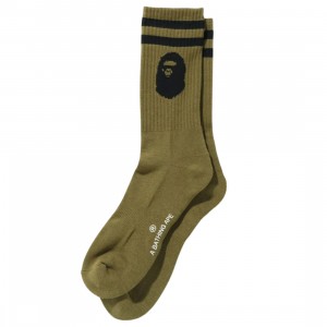 Cheap Cerbe Jordan Outlet x Street Fighter Men Ape Head Socks (olive / olive drab)