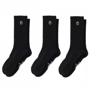 Cheap Cerbe Jordan Outlet x Squid Game Men Ape Head One Point 3 Pairs Socks (black)