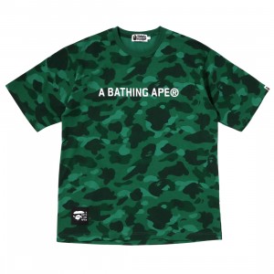 A Bathing Ape Men Color Camo A Bathing Ape Relaxed Fit Tee (green)