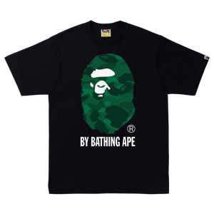 A Bathing Ape Men Color Camo C By Bathing Ape Tee (black / green)