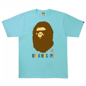 A Bathing Ape Men Colors By Bathing Ape Tee (blue / sax)