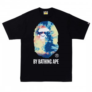 A Bathing Ape Men Tie Dye By Bathing Ape Tee (black / multi)