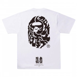 A Bathing Ape Men Japan Culture Kanji Ape Head Tee (white)