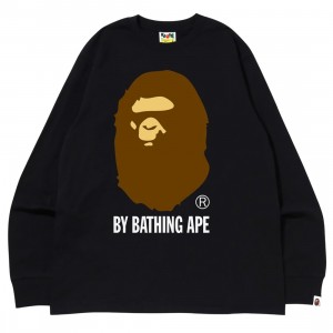 A Bathing Ape Men By Bathing Ape Long Sleeve Tee (black)