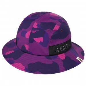 Remove This Item Color Camo Panel Hat (purple)