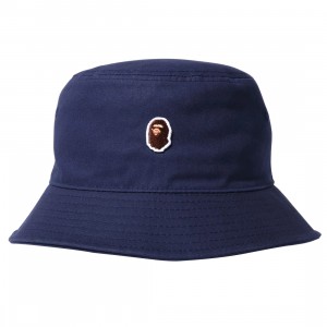 Cheap Urlfreeze Jordan Outlet x Hebru Brantley Ape Head One Point Bucket Hat (navy)