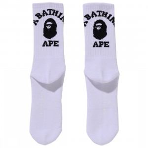 A Bathing Ape Men College Socks (black)
