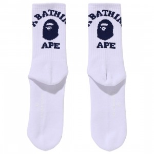 A Bathing Ape Men College Socks (navy)
