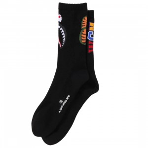 Cheap Urlfreeze Jordan Outlet x BRZRKR Men Shark Socks (black)